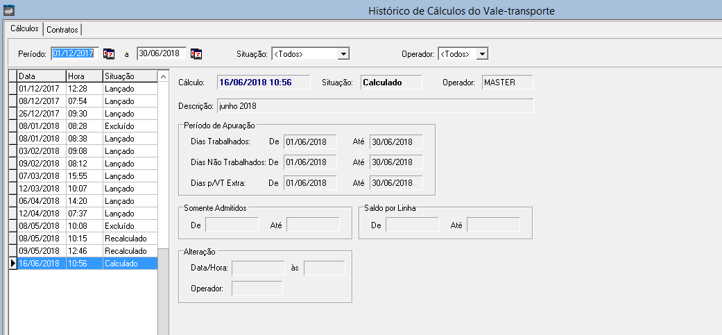 Consultar O Histórico De Cálculos Do Vale Transporte Metadados 1208